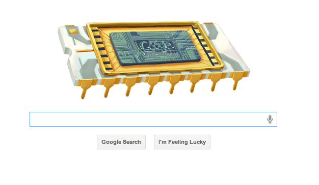 Google Robert Noyce Microchip Doodle