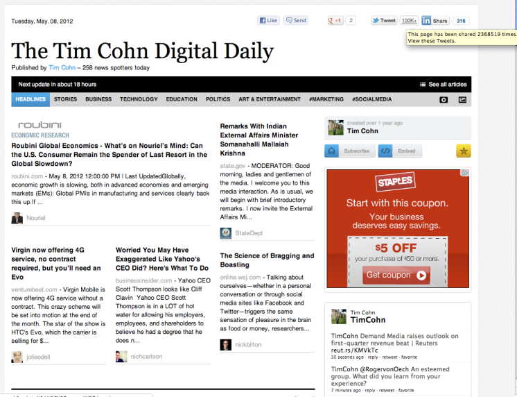 The Tim Cohn Digital Daily